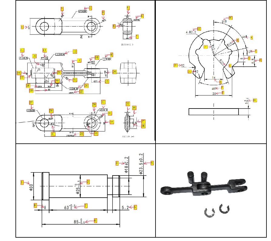 China Factory Custom Stainless Steel Transmission Scraper Conveyor Chain