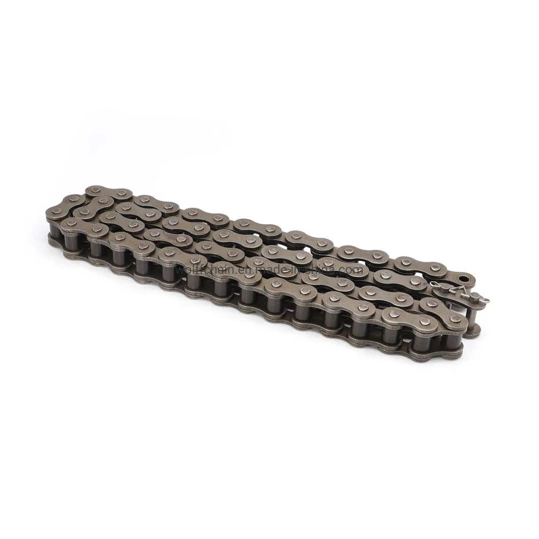 08b 10b 12b 16b 20b ISO/ANSI British Standard Customized OEM Short Pitch Long Pitch Plate Bush Industrial Chain Transmission Chain Conveyor Chain Roller Chain