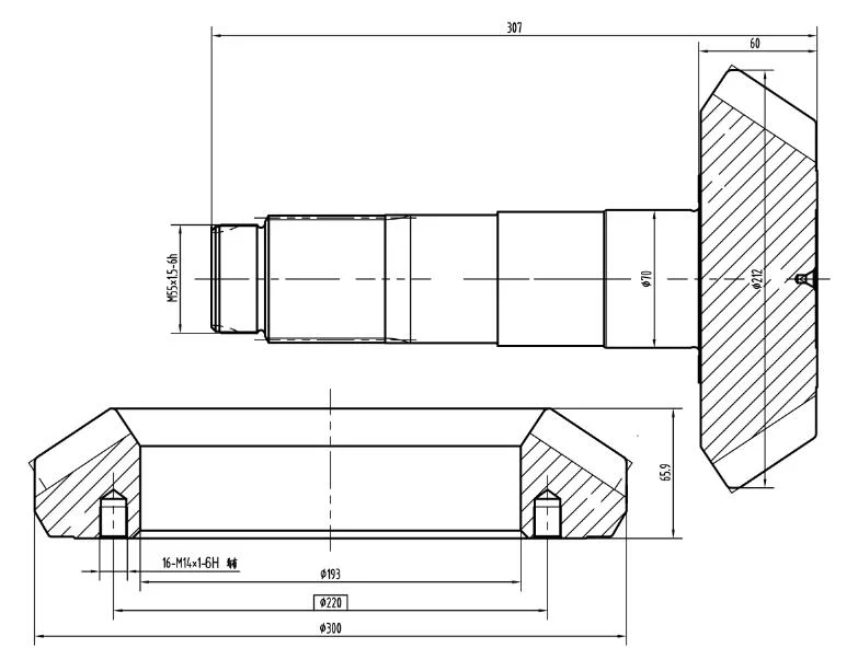 Custom Industrial Equipment Cast Steel Cutting Cylindrical Gear / Bevel Gear / Worm Gear